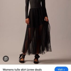 JCREW Collection layered tulle skirt Navy Blue